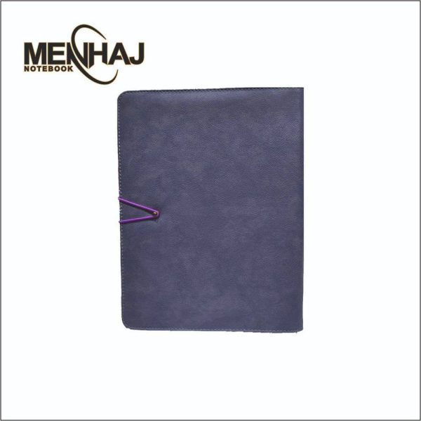 کلاسور چرم کش دار اعلا منهاج
