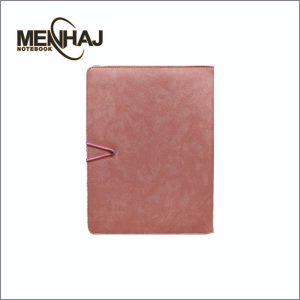 کلاسور چرم کش دار اعلا منهاج